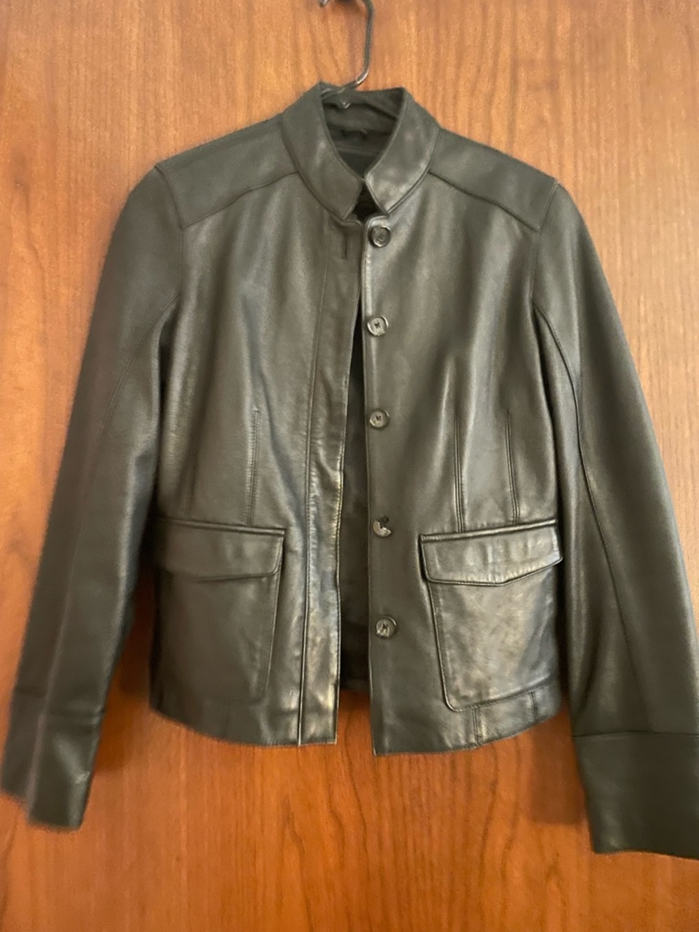 Massimo Black Leather Jacket